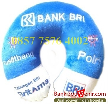 Bantal leher souvenir Bank BRI – Tabungan BritAma – Puslitbang – Polri