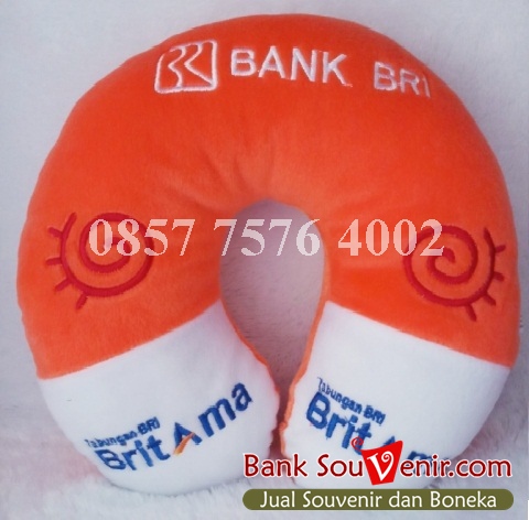 Bantal leher souvenir Tabungan BRI BritAma