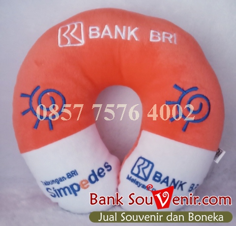 bantal leher souvenir Bank BRI - Simpedes