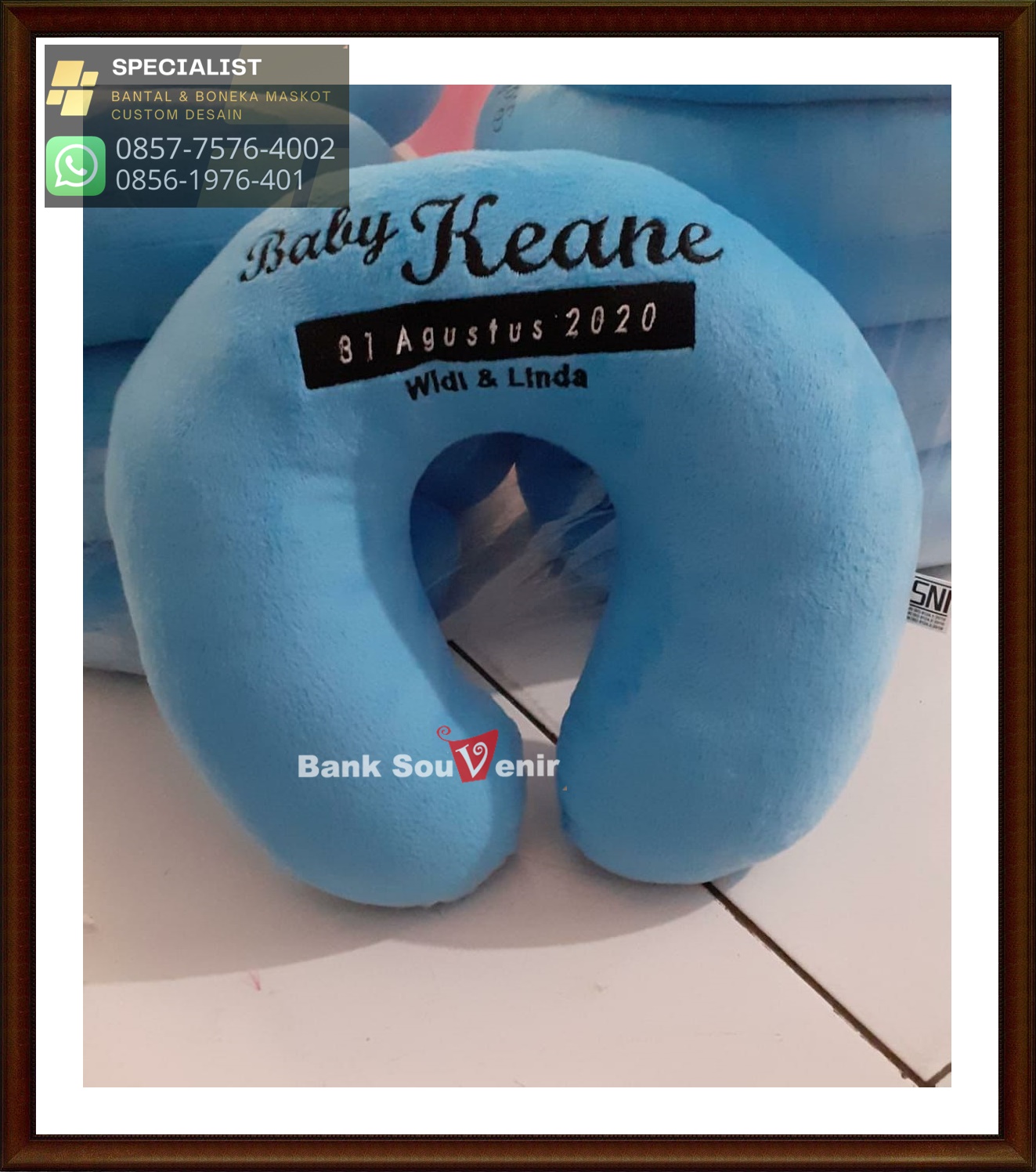 bantal leher souvenir promosi