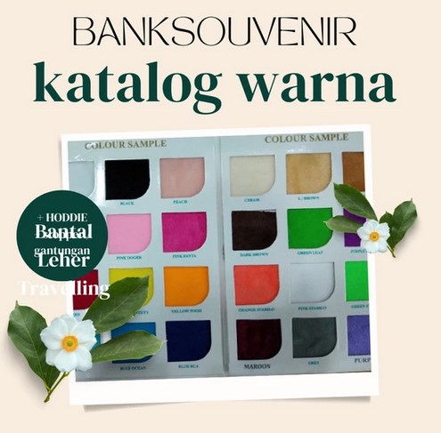 katalog pilihan warna bantal leher hoodie