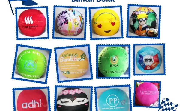 bantal bulat souvenir