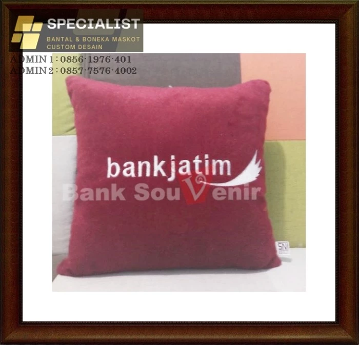 bantal kotak custom bank jatim
