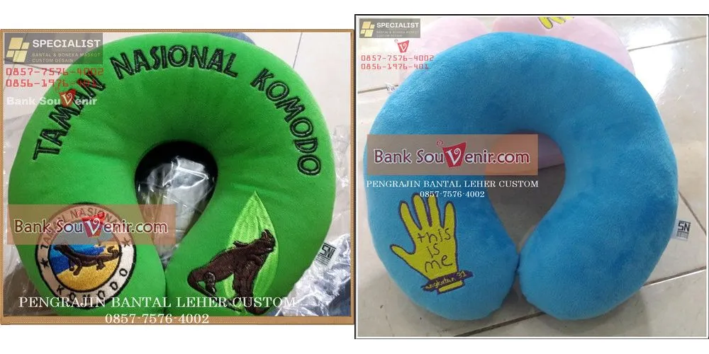 Souvenir Bantal Leher untuk Promosi Tempat Wisata
