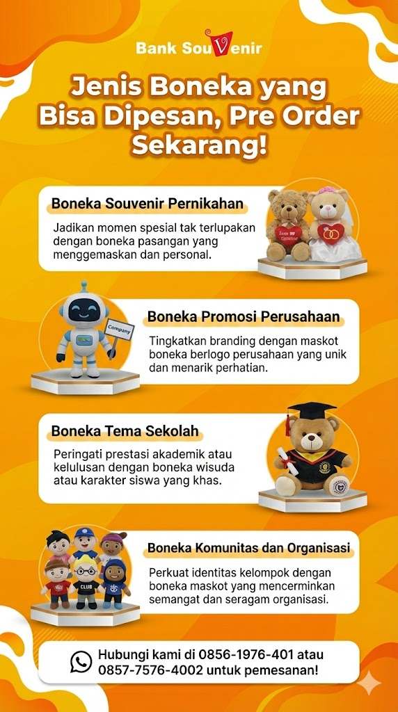 vendor boneka maskot souvenir