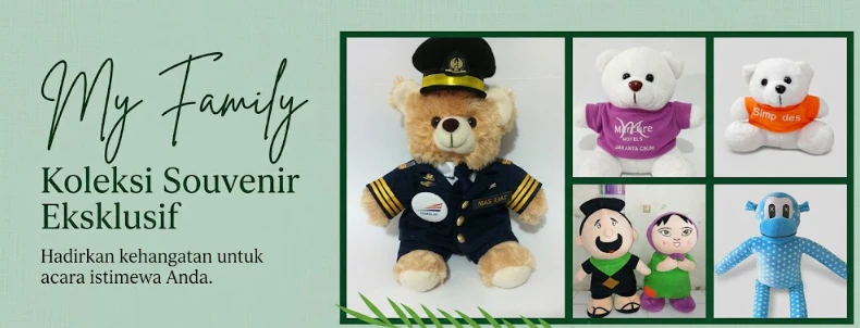 souvenir boneka custom brand